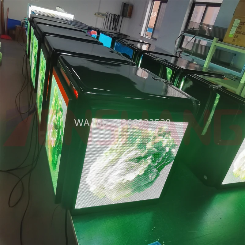 

3-сторонняя светодиодная коробка для доставки пиццы для мотоцикла, скутера с 2,6 мм, 3 мм, пиксельный шаг, OEM-поставка, велосипеды, рекламные