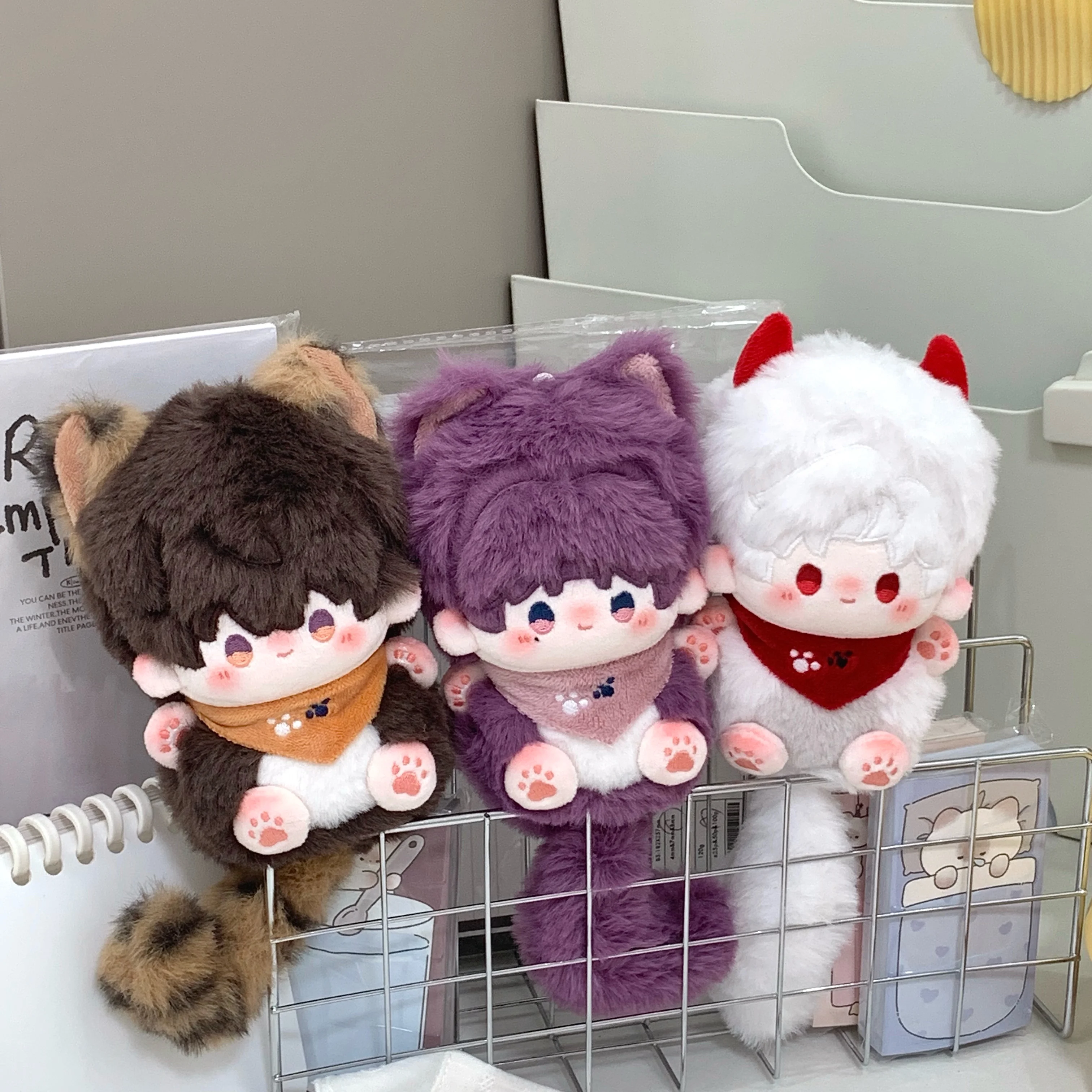 10cm Love and Deepspace Sylus Rafayel Zayne Xavier Caleb Stuffed Plushies Plush Doll Clothes Anime Game Keychain Bag Toy Kids Gi