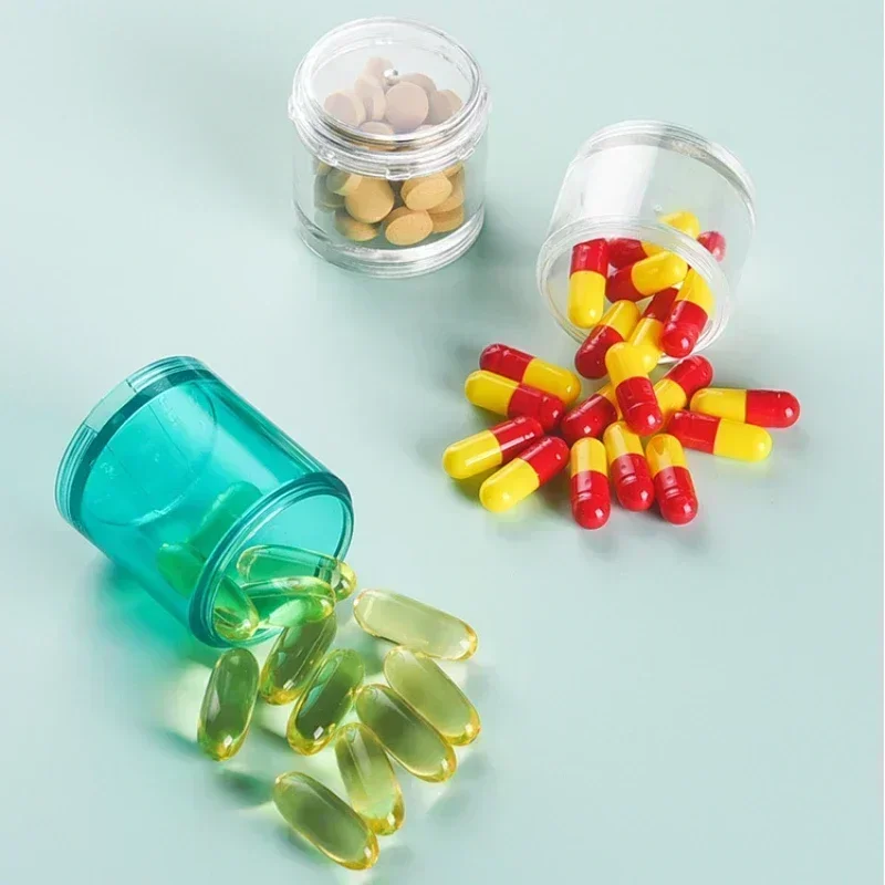 7 Colors Plastic Pill Case Organizer 7 Days Pill Box Weekly Tablet Holder Storage Organizer Container Case Pill Box Splitters