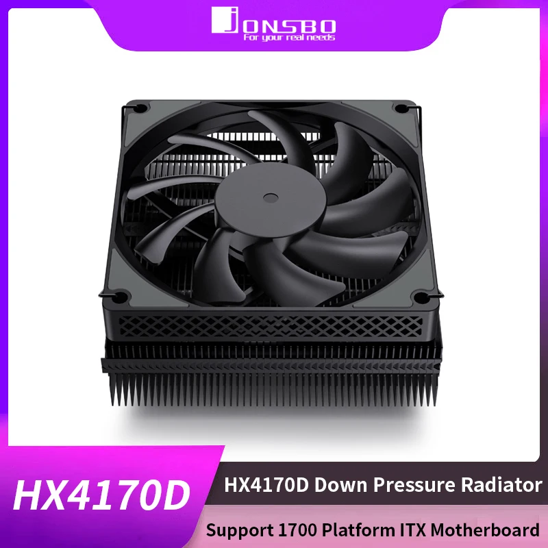 

JONSBO HX4170D Down Pressure Radiator Cpu Fan 12th Generation 1700 Computer Temperature Control ITX for AM4 LGA 1200/115x/1700