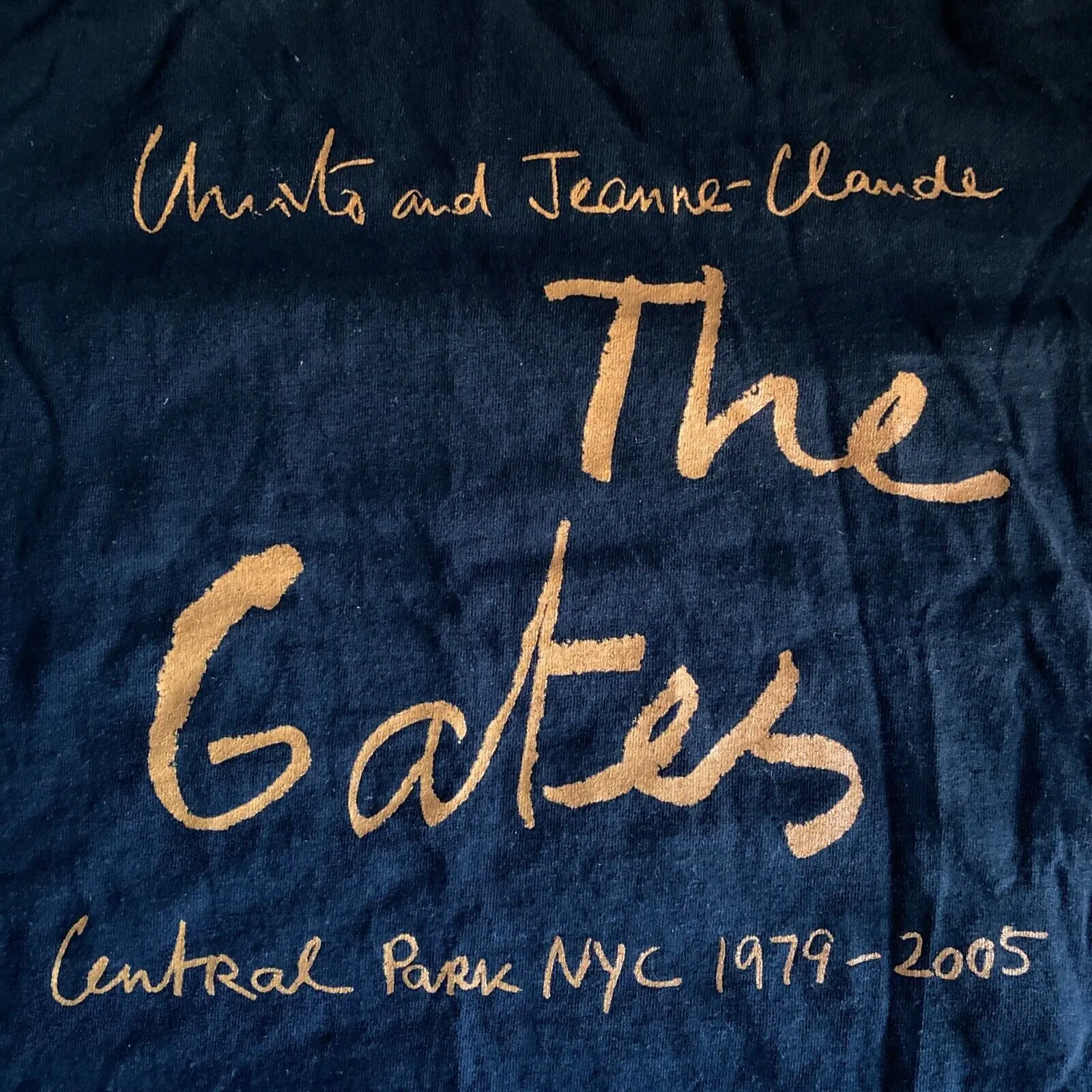 THE GATES-Футболка-Кресто-Жана-Клод Центральный парк NYC 1979-2005 Размер: L