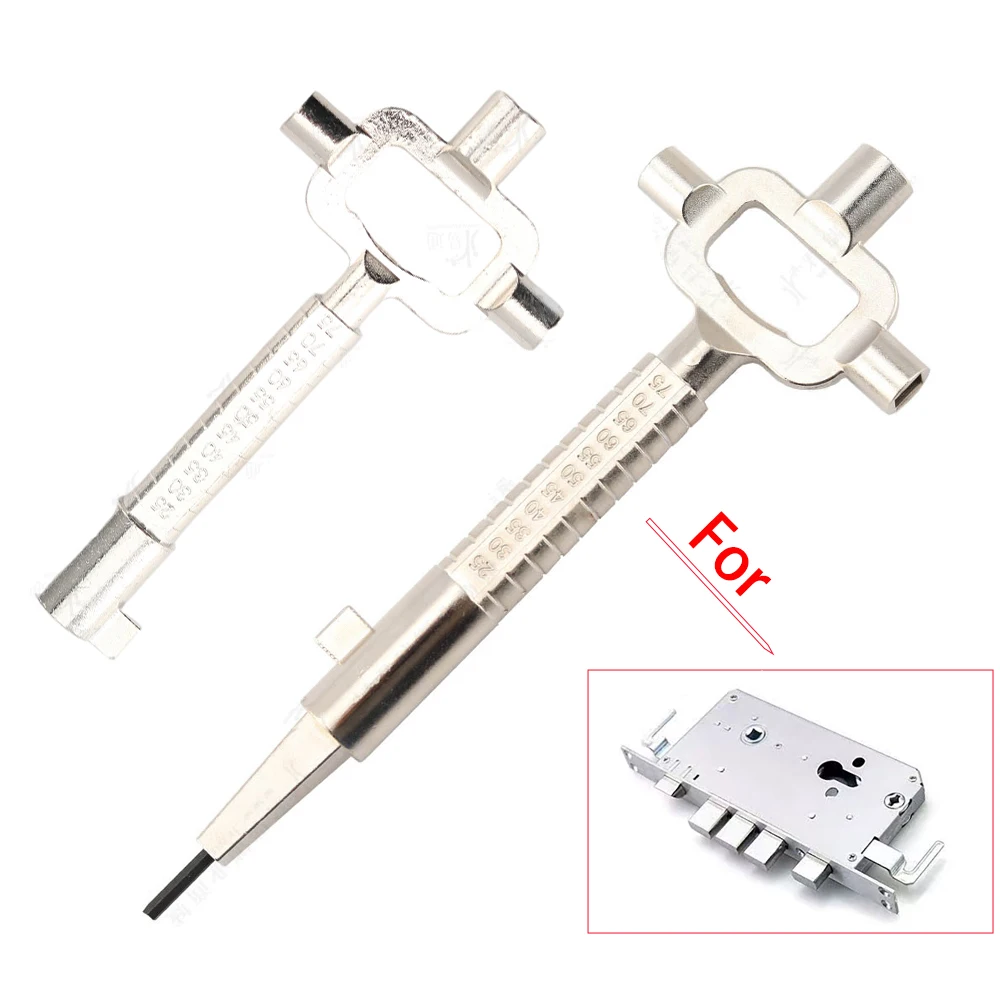 2 Types Multi Purpose Cylinder Gauge Cam Turner Spindle Turner Locksmith Auto Car Repair Lock Cylinder Measuring Tool