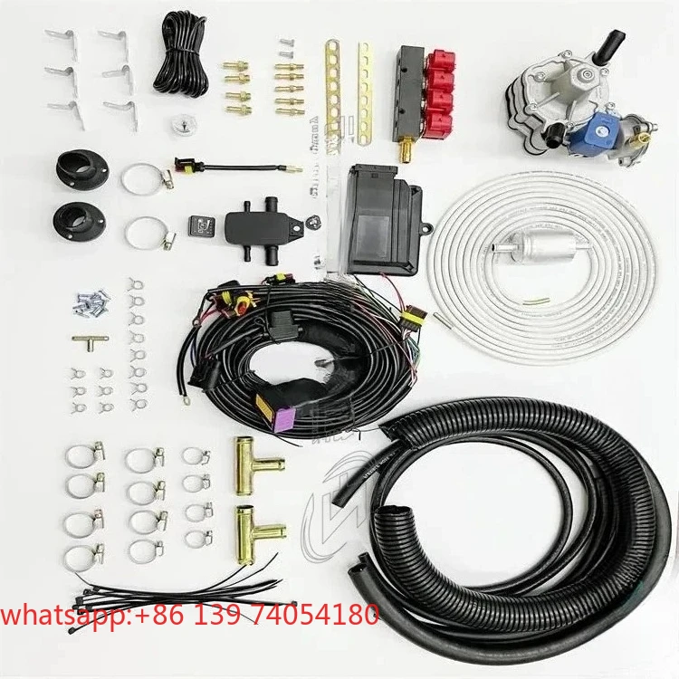 LPG 4 Cylinder Car Conversion Kits With AT09 Reducer AEB MP48 ECU