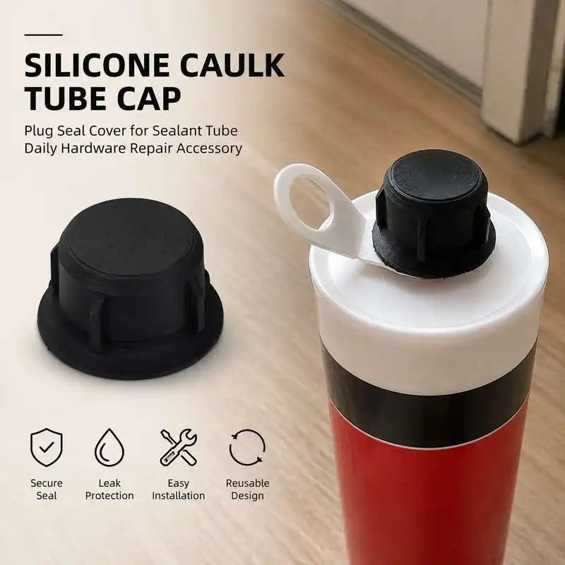 Silicone Caulk Tube Cap Plug Seal Cover for Sealant Tube Daily Hardware Repair Accessory