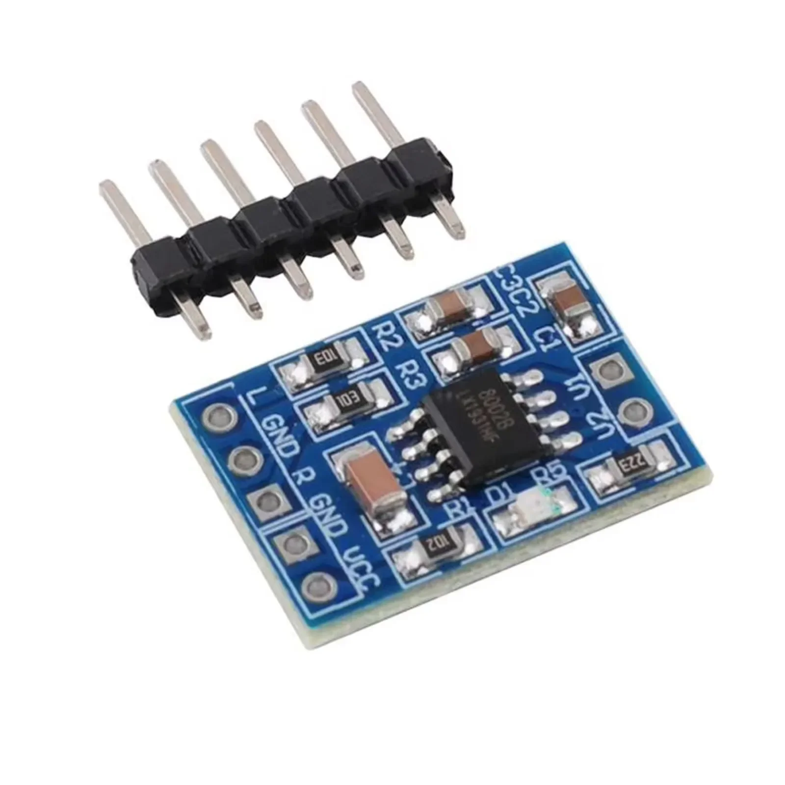 20pcs Super Mini HXJ8002 Audio Power Amplifier Board Mono Channel Voice Low Noise Amplifiers Module 2.0-5.5V 3W Replace PAM8403