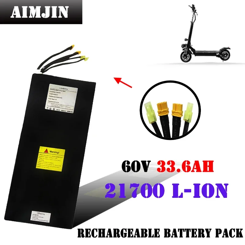 60V Battery 33.6Ah 21700 Lithium Ion Battery  Battery 1800W bms