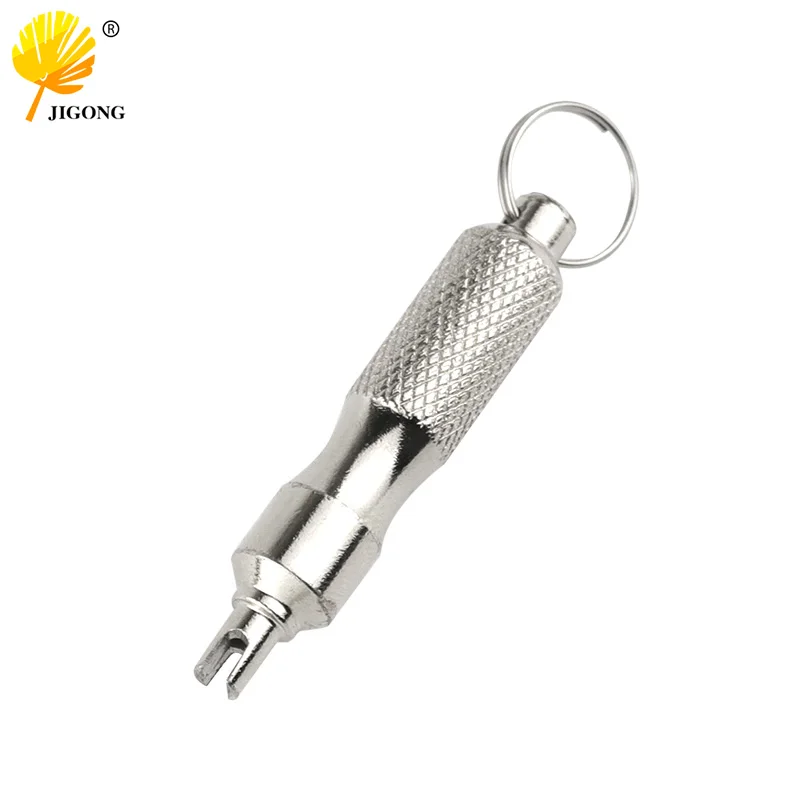 Stainless Steel Portable Valve Core Wrench  Car Tire Valve Disassembly  Tire Valve Core Disassembly Tool