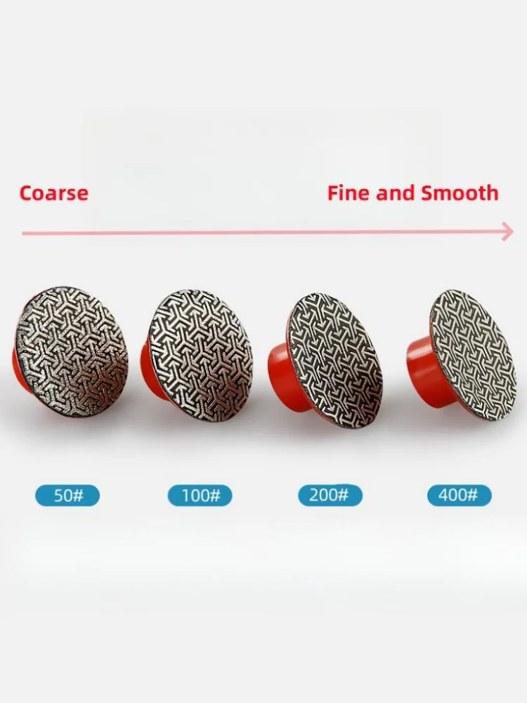 Imagem -03 - Galvanizado Diamante Polimento Pads Remoção Rápida Telha Vidro Concreto Pedra Metal Discos de Lixamento Polegada 50 mm Pcs por Conjunto