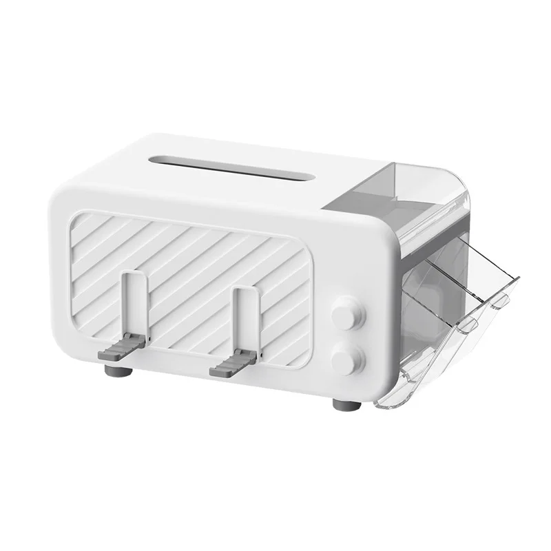 Scatola per fazzoletti da scrivania Scatola di carta creativa per soggiorno Tavolino da caffè Scatola portaoggetti per stuzzicadenti per articoli vari con telecomando multifunzione