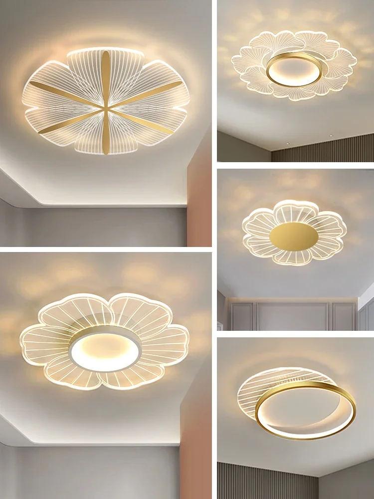 بسيطة الحديثة مصباح غرفة النوم الرئيسية غرفة رومانسية دافئة فاخرة غرفة المعيشة شرفة مصابيح السقف 2021 جديد #3