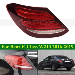 CAPQX LED Rear Bumper Tail Light Tail Lamp For Benz E-Class W213 E200 E300 2016-2019 Taillight Taillamp Stop Brake Light