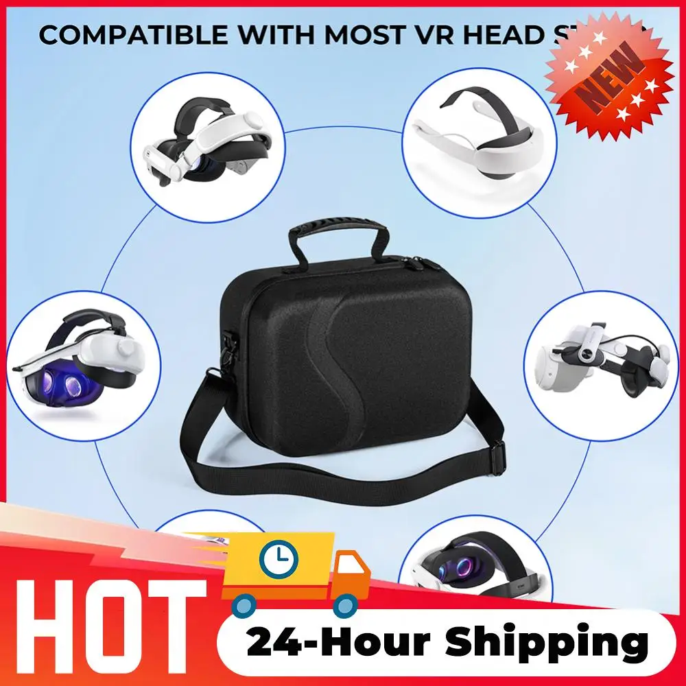 ポータブル保護収納バッグメタクエスト-3-大容量収納ケース-bobovr-m3-pro-エリートストラップキャリングケース