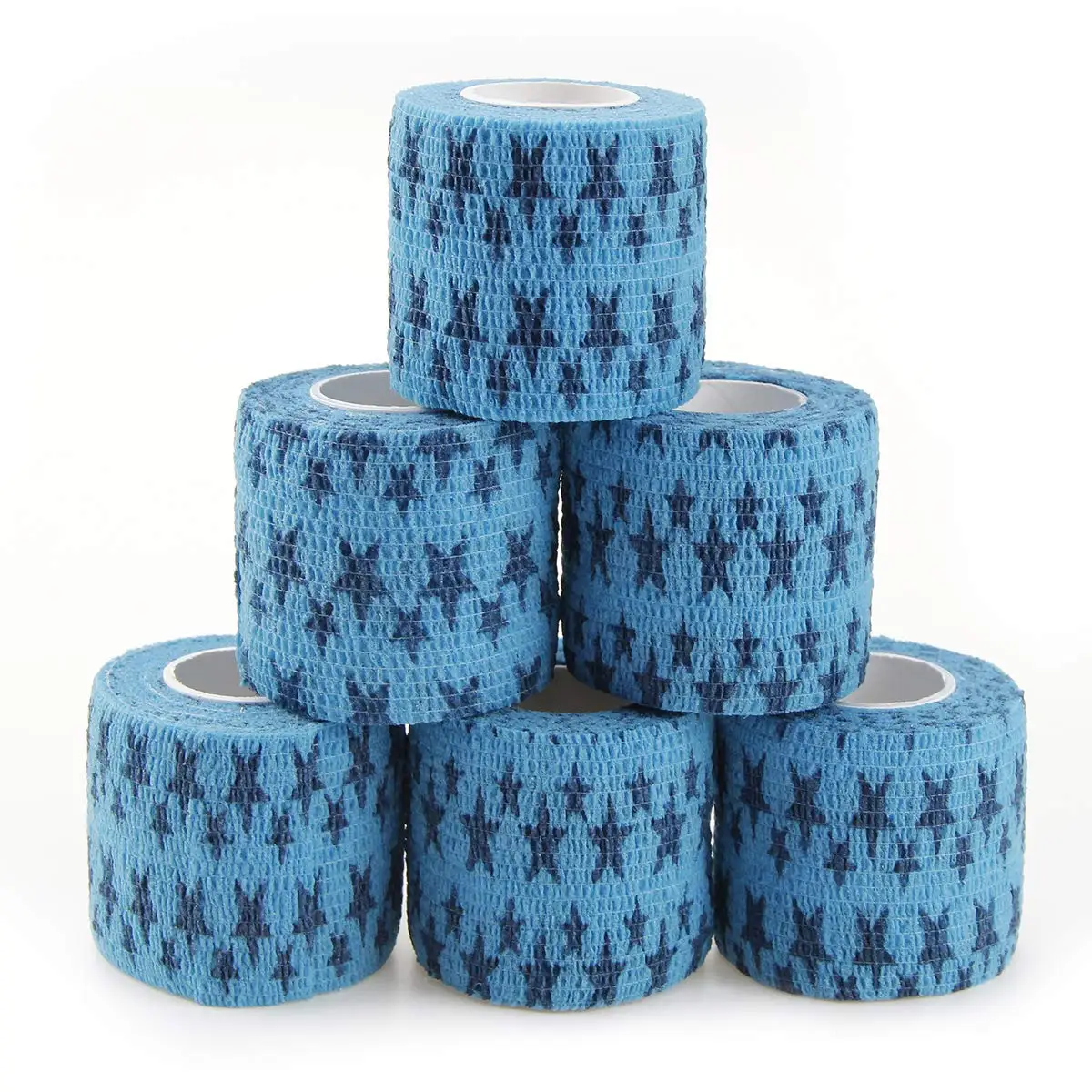 

Self Adhesive Cohesive Colorful Tape Protector, Ankle, Palm, Shoulder, Fixing Knee, Finger, Elastic Bandage for Sports