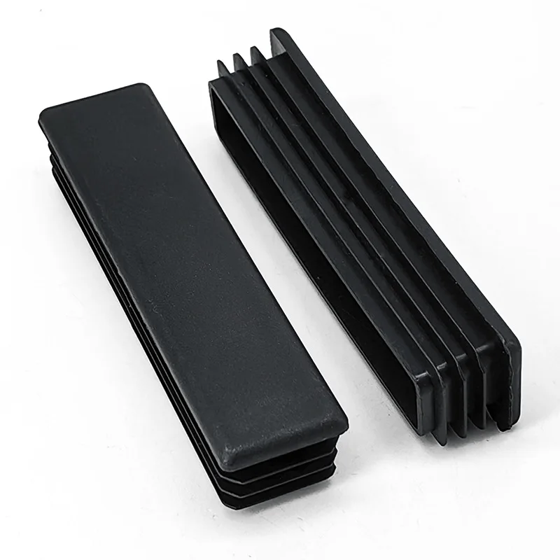 25*100 plastic square pipe stainless inner plug 25x100 pipe plug foot pad 2.5x10 cm plug in steel pipe
