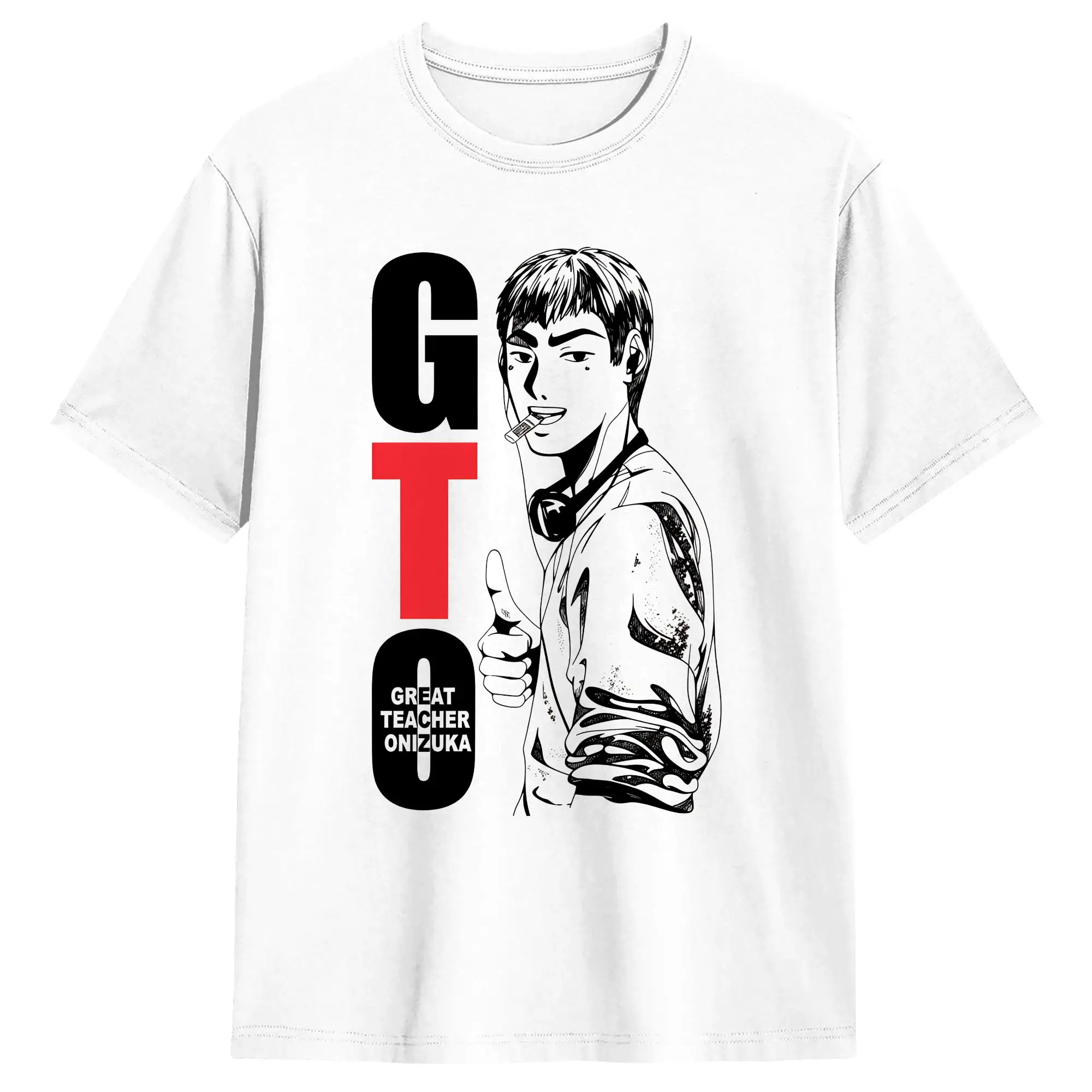 GTO Anime Great Teacher Onizuka  T Shirt  Trending T-Shirts Short Sleeves Streetwear Tshirt Summer Cotton Plus Size 5XL Tees