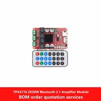 TPA3116 2*50W amplifier module bluetooth 2.1 TF card decoding with remote control amplifier board