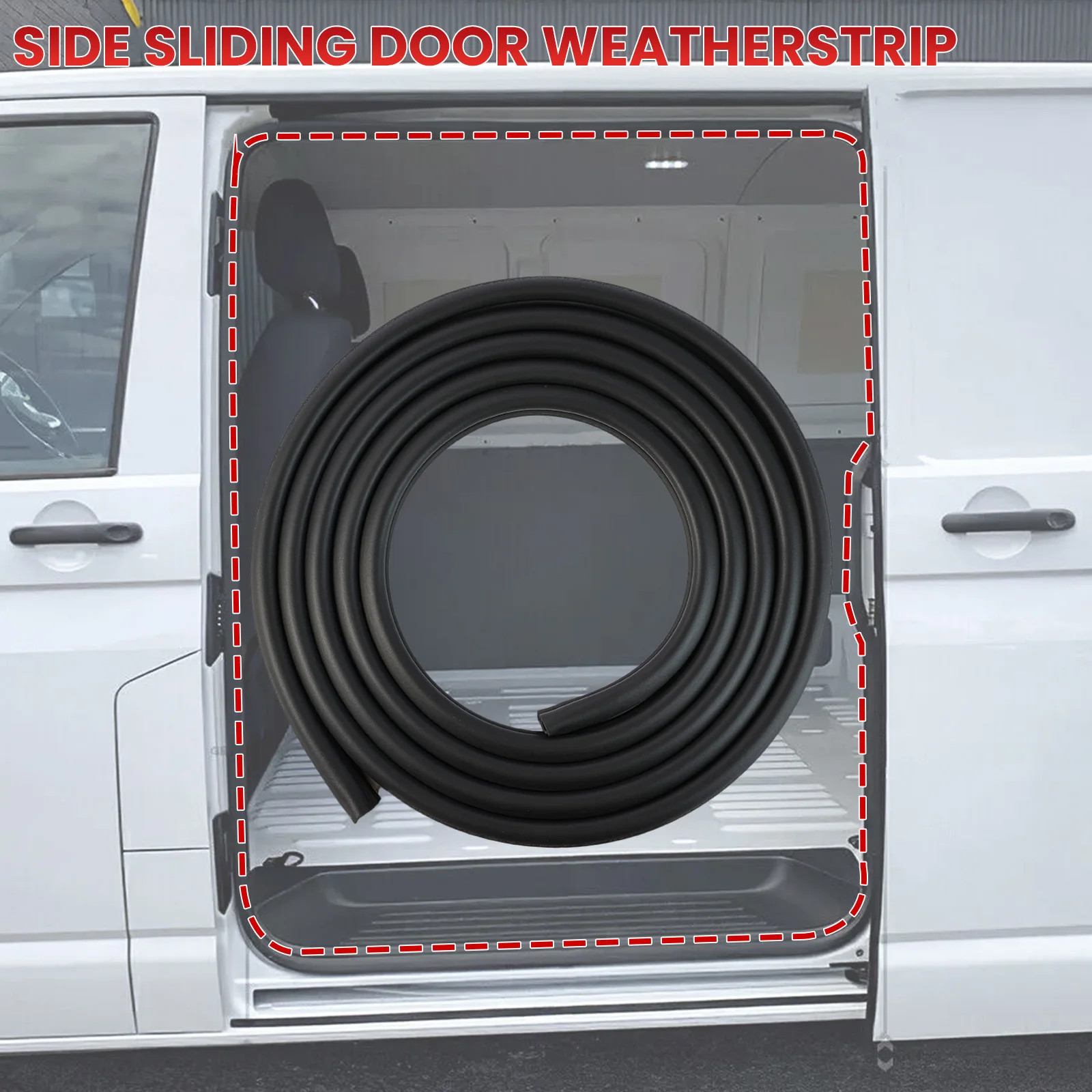 Car Side Sliding Door Seal Weatherstrip Rubber Waterproof For Vauxhall Opel Vivaro Renault Trafic II Waterproof OE# 8200046751