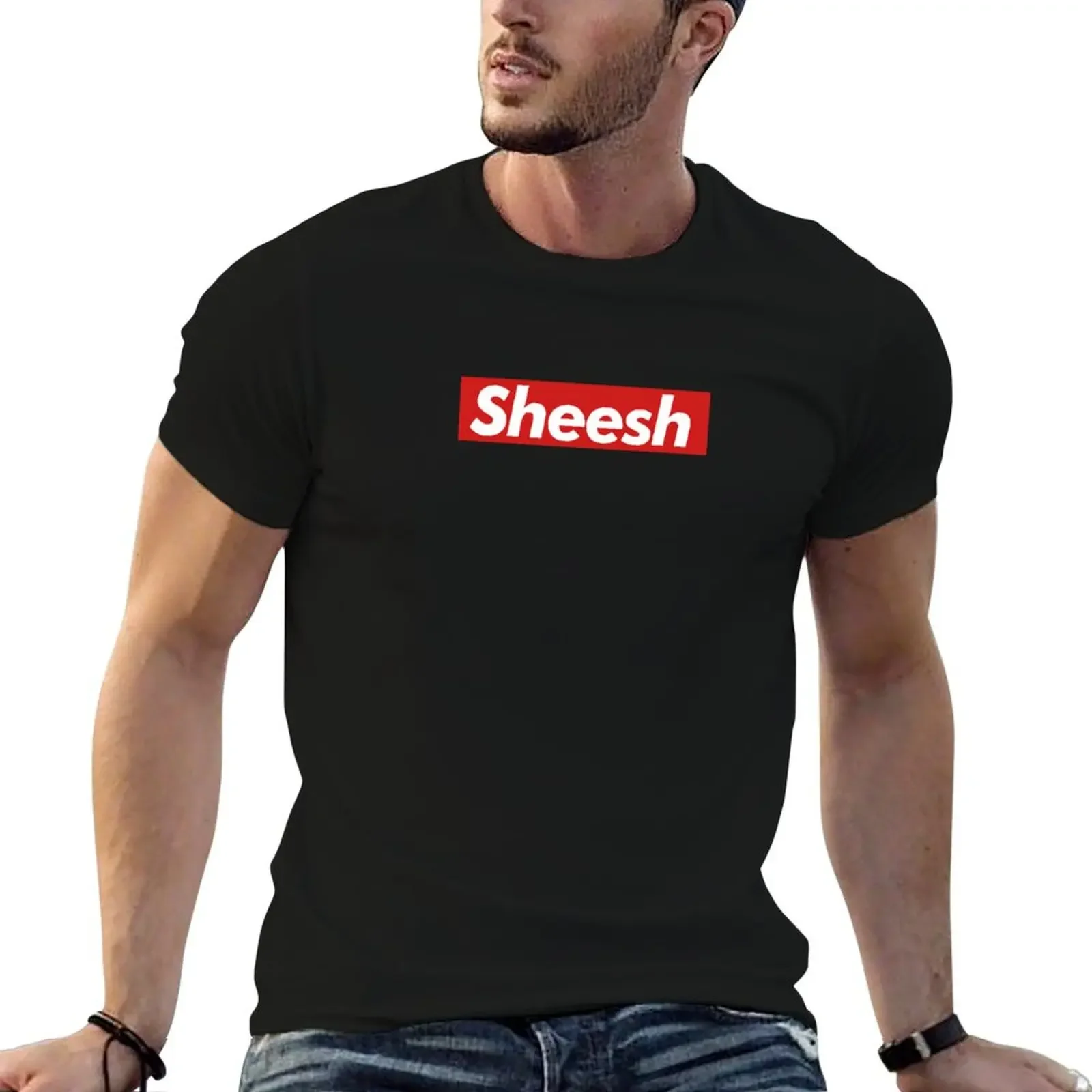 Sheesh Sheeesh T-Shirt customizeds Aesthetic clothing anime shirts men