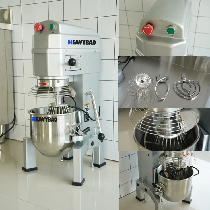 Heavybao Commercial Electric Spiral Dough Mixer Dough Kneading Machine Flour Mixing Machine Food Mixer