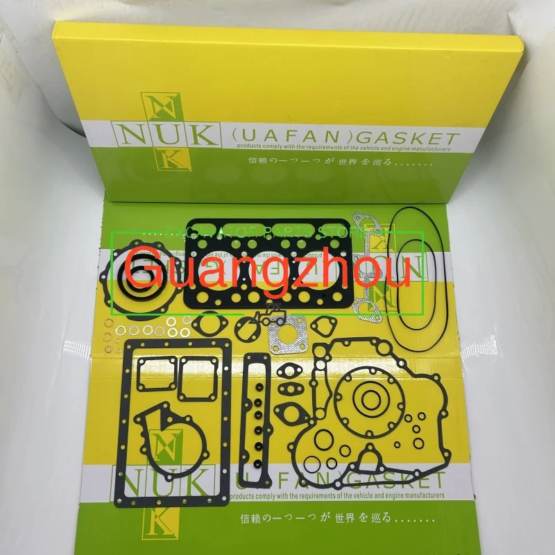 Repair kits for gasket sealing kits compatible with the Kubota D1101/D1102 engines of excavators