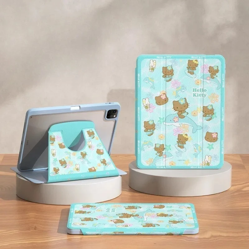 

Hello Kitty For iPad Case ipad 8 9 10 10.2in A16 11in Protective case Ipad Air 4 5 10.9in M2 M3 Pro 4 5 6 12.9in M4 Tablet Cover