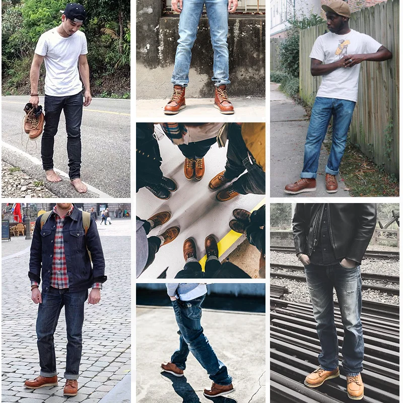 Sepatu Bot Kerja Pria Sepatu B - Leather Work Jacket ulasan dan harga