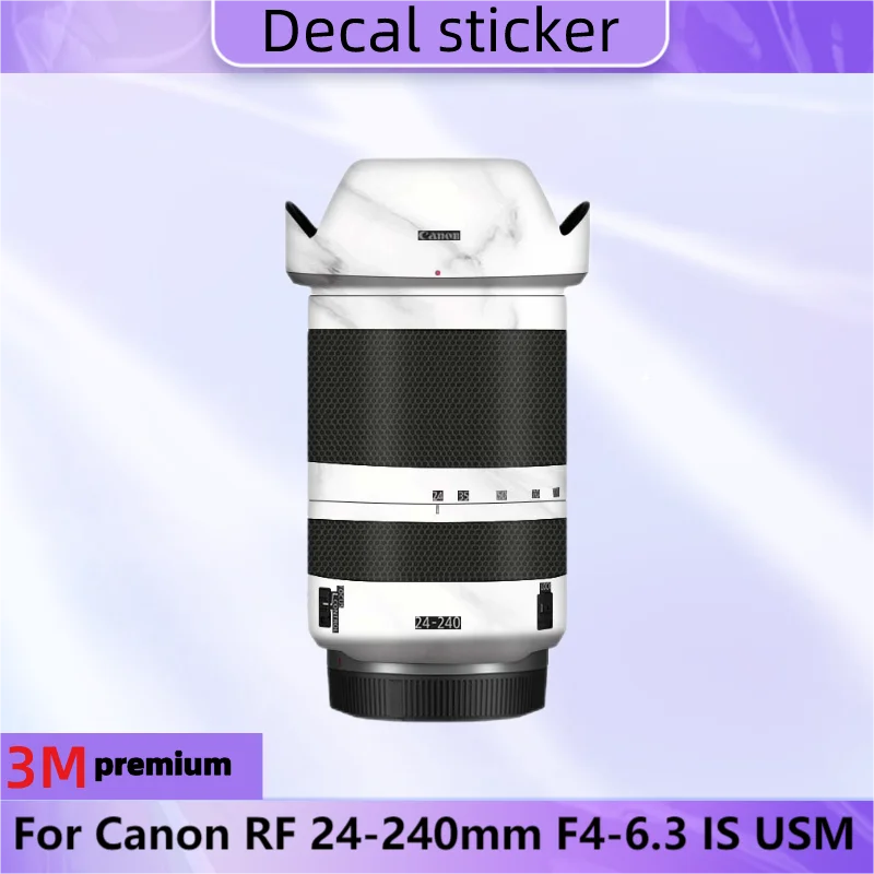 For Canon RF 24-240mm F4-6.3 IS USM Lens Sticker Protective Skin Decal Film Anti-Scratch Protector Coat RF 24-240 4-6.3