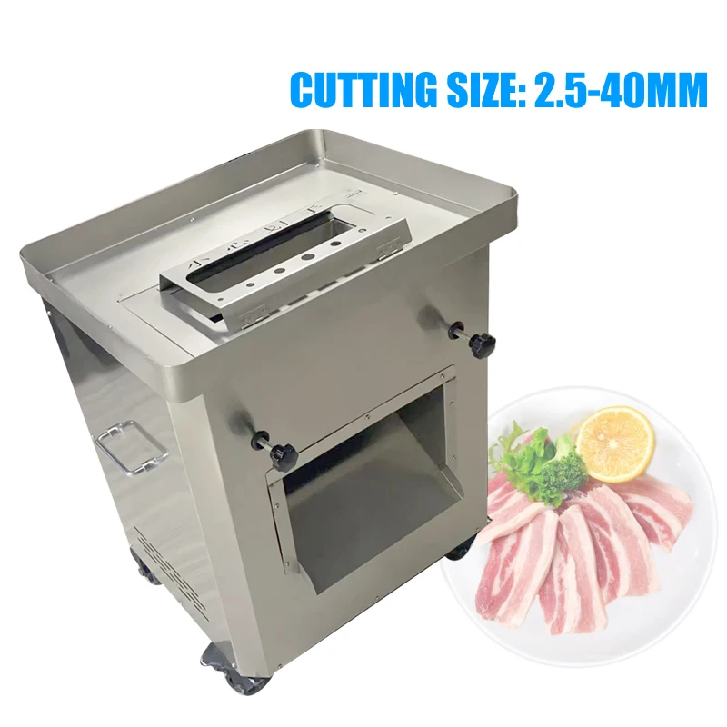 

2200W 2.5-40MM Commercial Meat Cutter Machine High-Power Chain Drive Electric Meat Slicer For Shredder Dicer Slicer