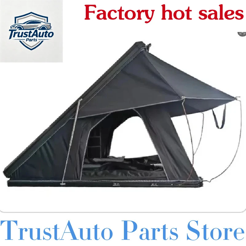 TrustAuto Parts Store Is Having A Hot Sale Ultra-Light Aluminium Hard Roof Top Tent With Ladder 4X4 Car And Cam
