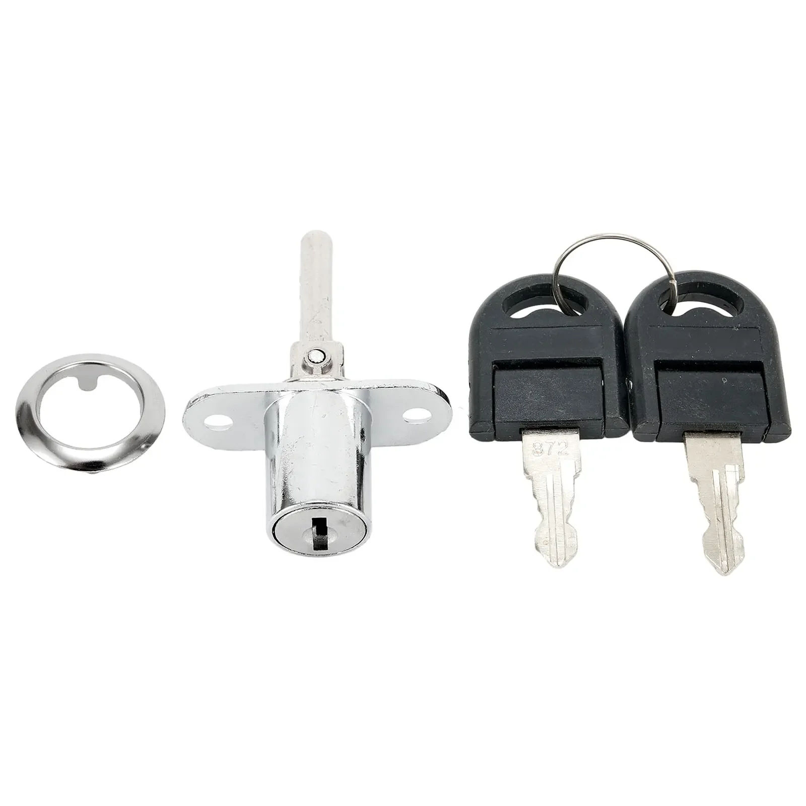 Door Lock Security Lock 16/19mm Cabinet Drawer Hardware With 2 Keys Zinc Alloy Showcases Sliding Door Practical