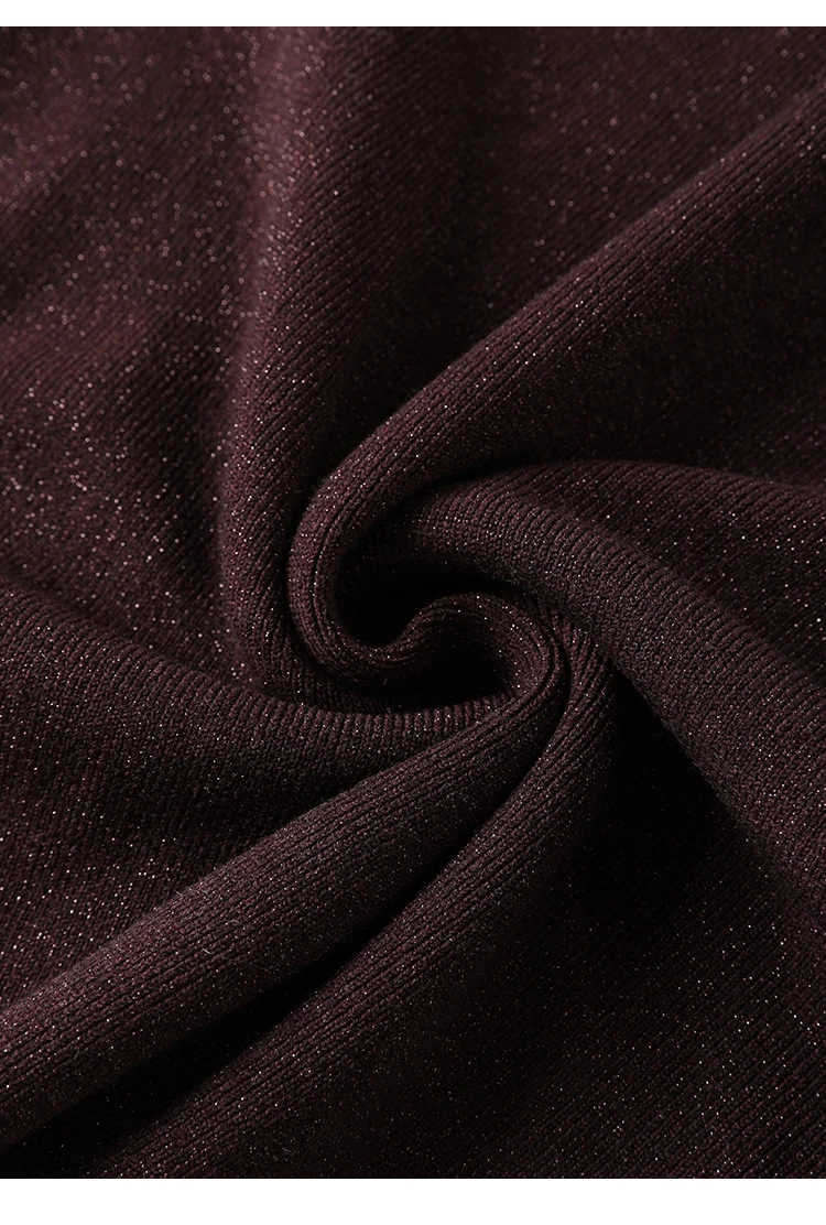 BY3521215 Premium Wollstrickpullover für Damen, eleganter Rollkragenpullover, einfarbig brauner Pullover, schickes, schmales Basic-Top für Bürodamen – Detail 30