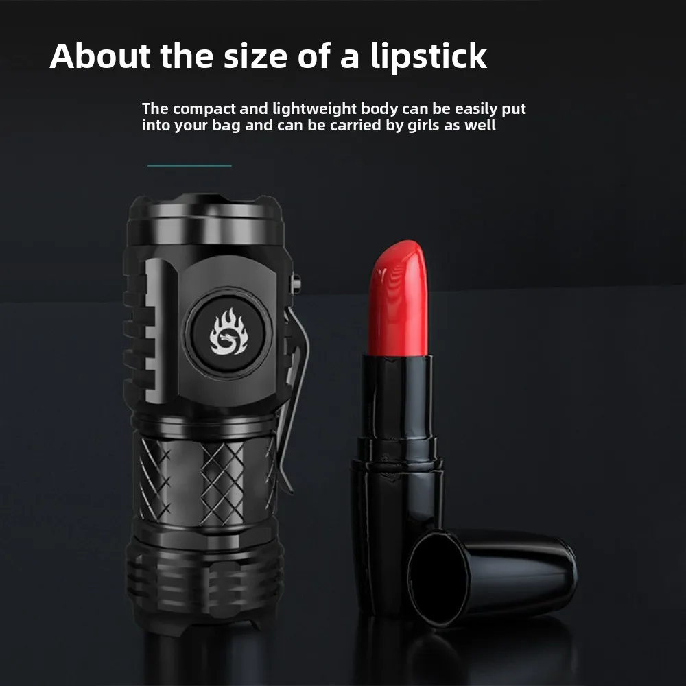 Super Bright Three-Eye Monster Flashlight High-Lumen LED Rechargeable Waterproof Home & Outdoor Use Portable & Multi-Functional
