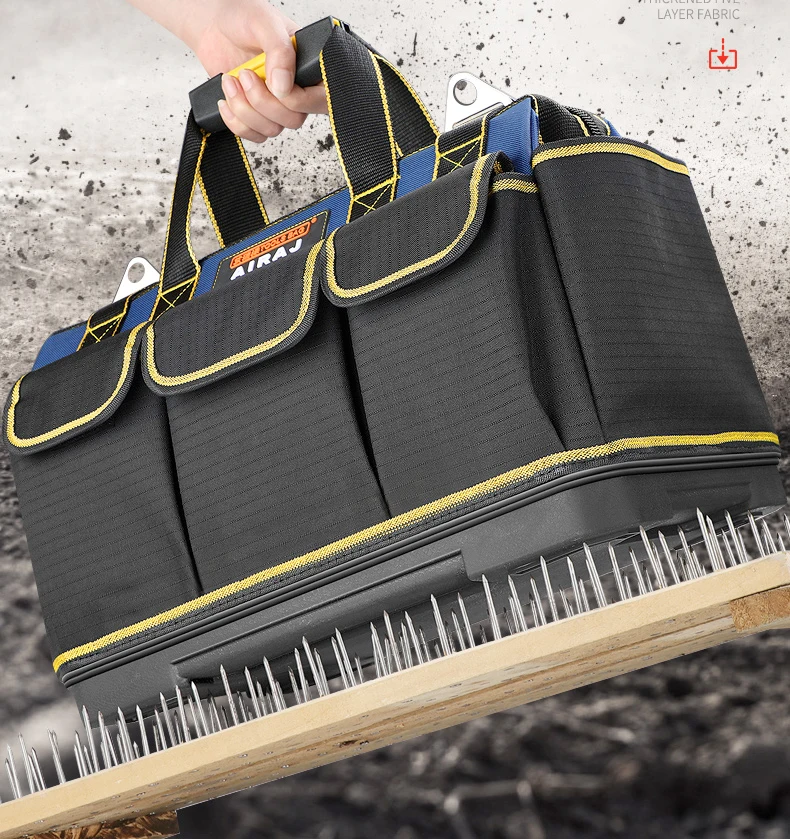 New Tool Bag Waterproof Tool Bag Adjustable Shoulder Strap Collapsible Wear-resistant DurableElectrician Tool Bags2023