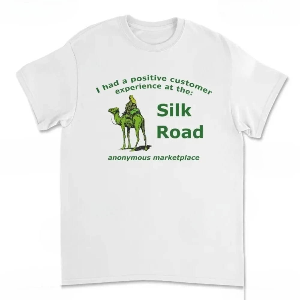 I Had A Positive Customer Experience At The Silk Road Printed T-shirt Vintage Classic Woman Man High Quality Cotton Tshirt Tops