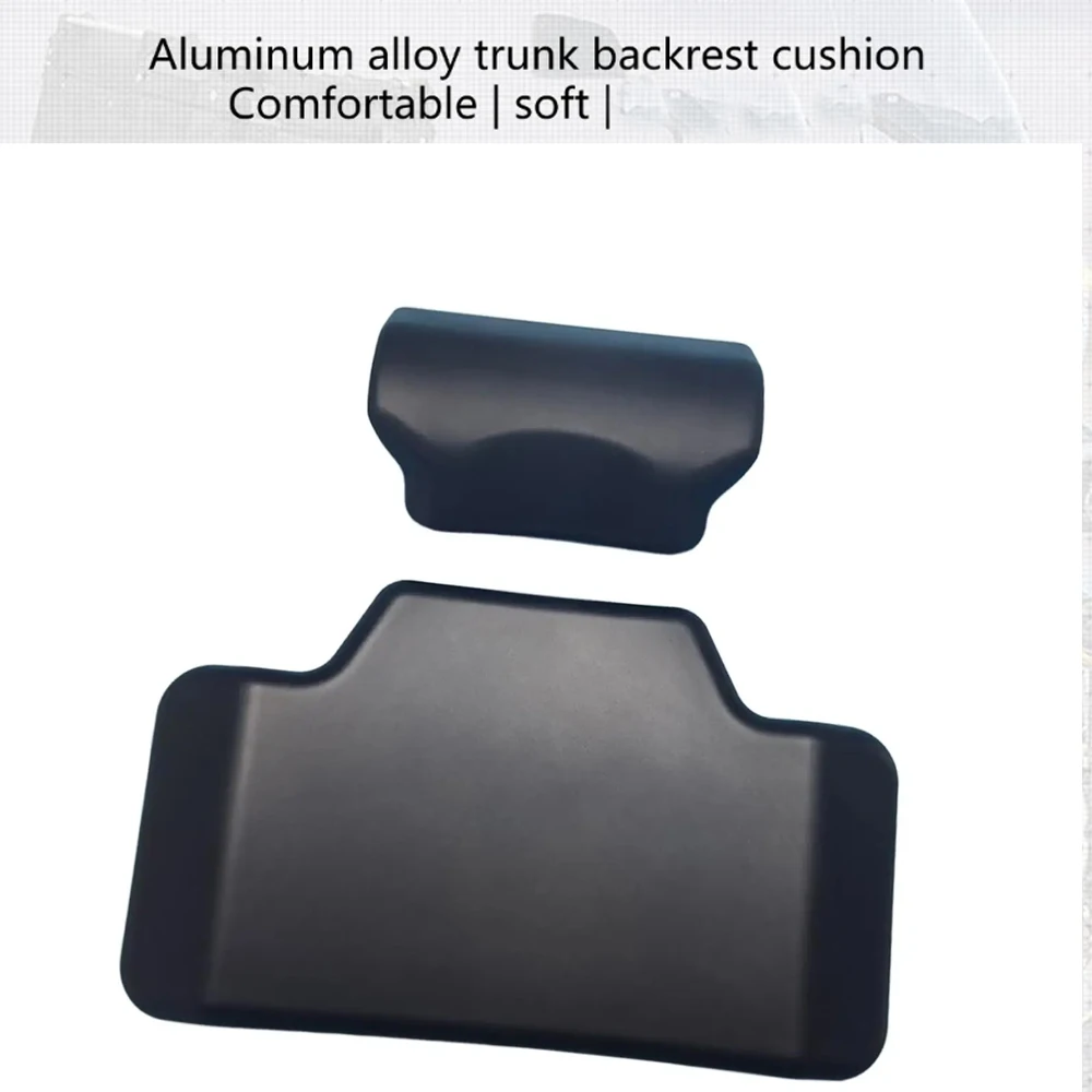 Top Case Cuscino per schienale per passeggero Cuscino per schienale per scatola posteriore Antigraffio Comodo spugna morbida in pelle PU per scatola superiore da 45 litri