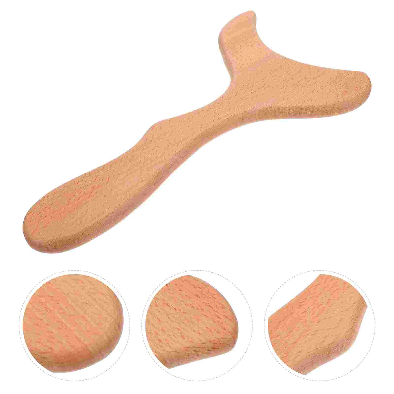 Wood Therapy Massage Scraper Back Board Face Pain Relieving Tool Wooden Portable Scraping Plate