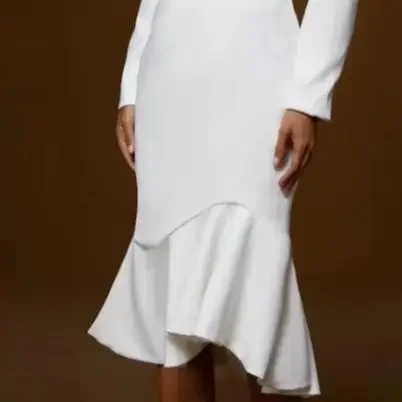 

Elegant Women's Dresses Commuting 2025 New Autumn Suit Collar Temperament Waist Cinched Slim Wrap Dress for Women