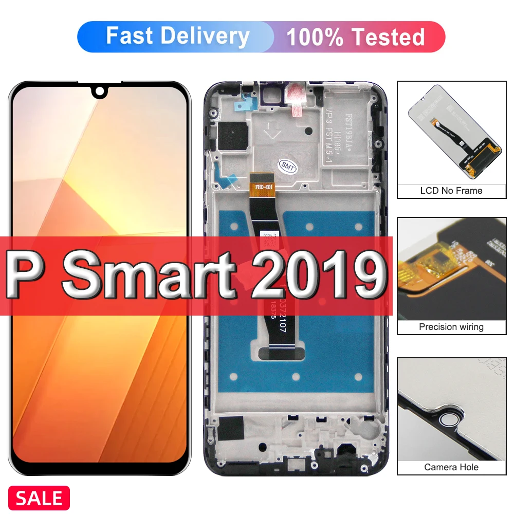 OEM Display For Huawei P Smart 2019 POT-LX2j LX3 LX1A LCD Display Touch Screen Digitizer Assembly replacement 9S Display Screen