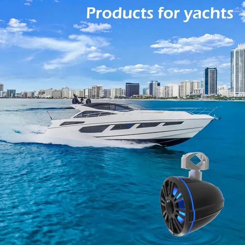 Haut-parleur marin IPX6 de 8 pouces, étanche pour bateau