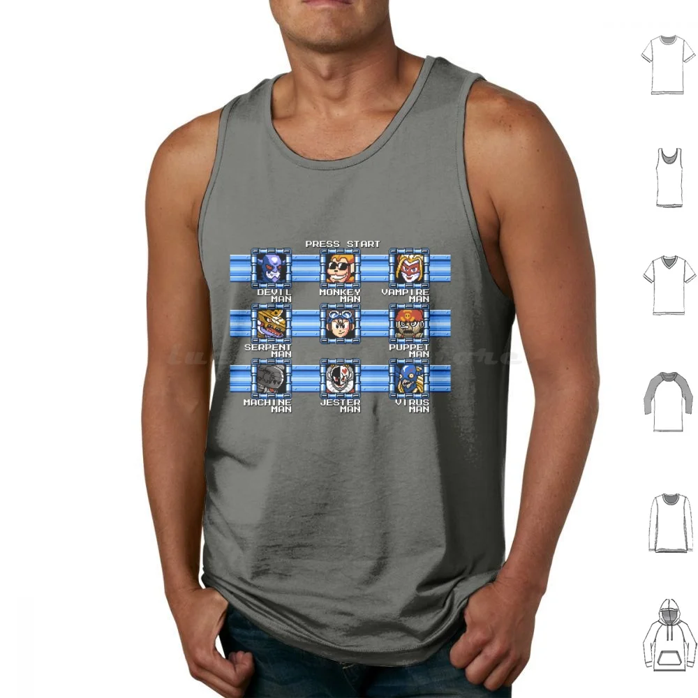 Digi Man Tank Tops Print Cotton