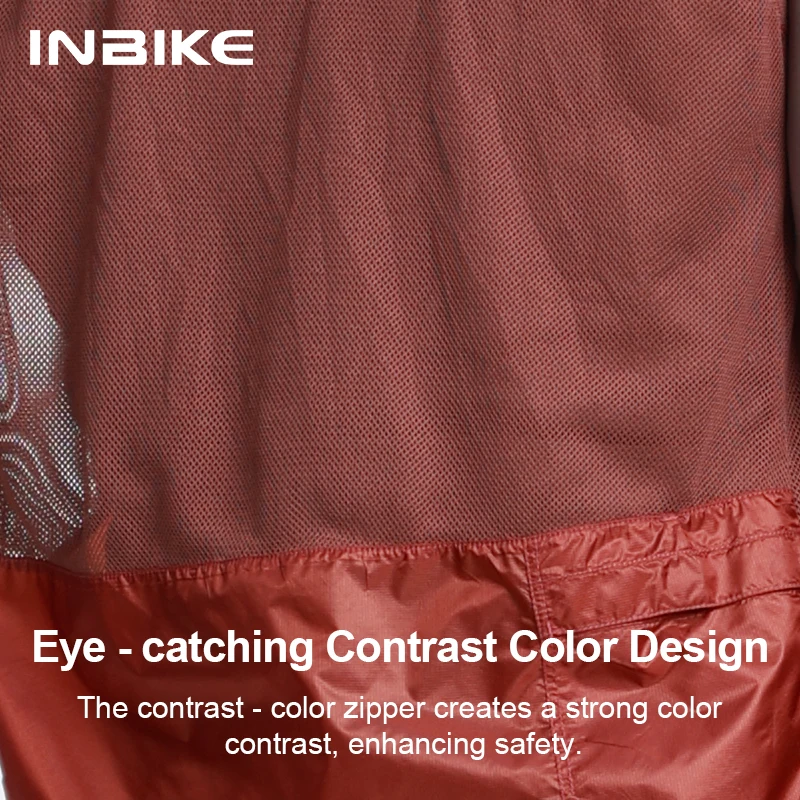 INBIKE الخريف الرجال الدراجات سترة خفيفة الوزن المحمولة يندبروف و Coldproof تنفس دراجة سترة كامل البريدي الدراجات #2