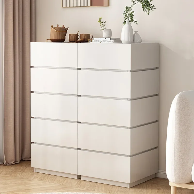 

White 10 Drawer Dresser for Bedroom, Spacious Clothing Storage, Wooden Chest of Drawers, Organizer Dresser for Livingroom, Large