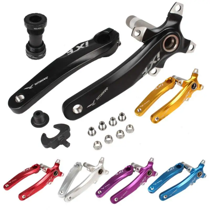 Crank MTB Integrate Crankset Hollowtech 104BCD Crank 2 Crowns Mountain Bike Connecting Rods for Bicycle Road Bicycle Parts