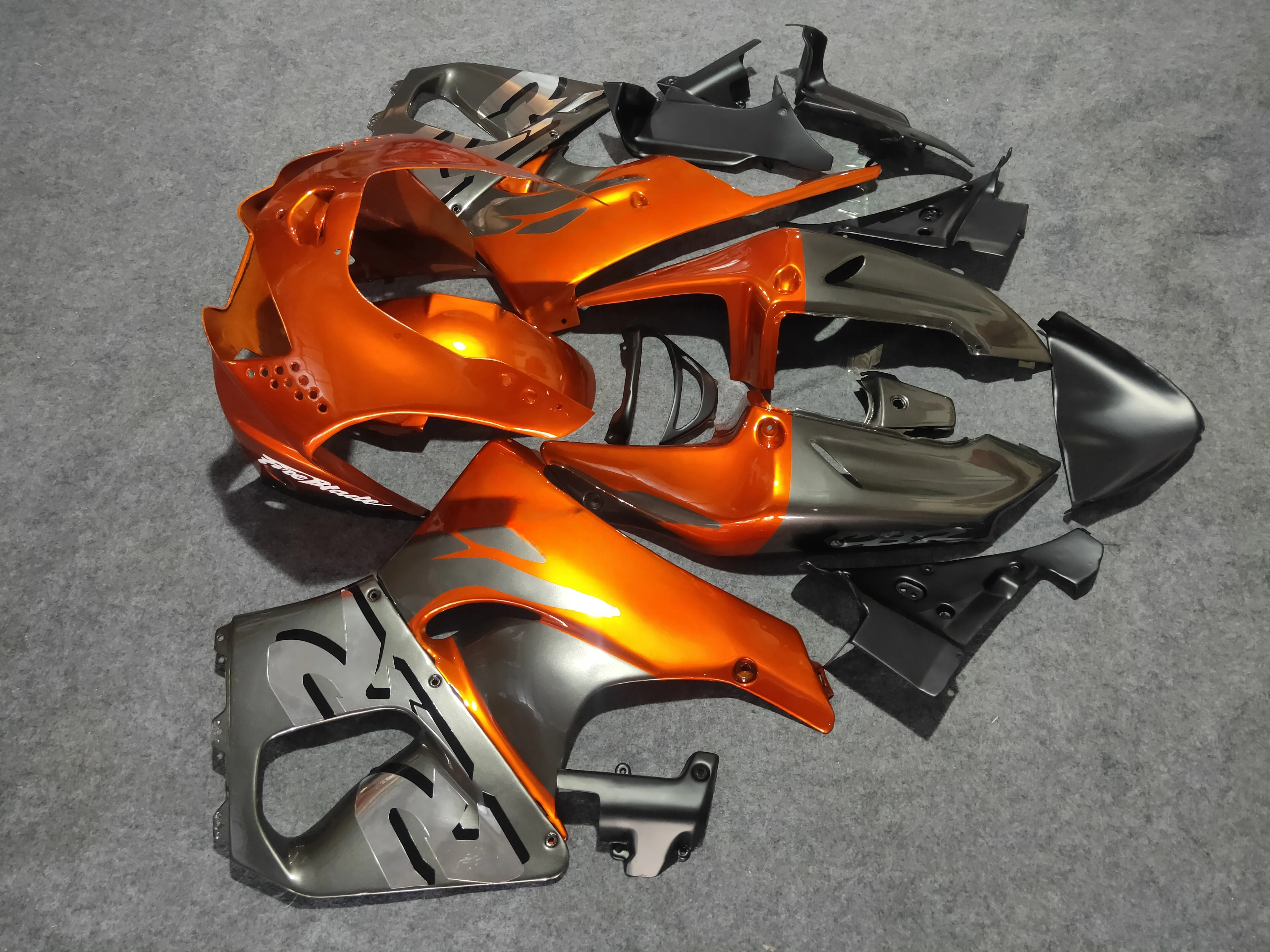 Motorcycle Fairing kit for HONDA CBR900RR 919 98 99 CBR 900RR CBR 900 RR 1998 1999 grey orange Fairings