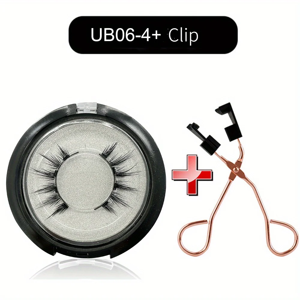 1 пара ресниц, сверхнатуральный вид, накладные ресницы Quantum без клея с пинцетом, набор многоразовых магнитных ресниц