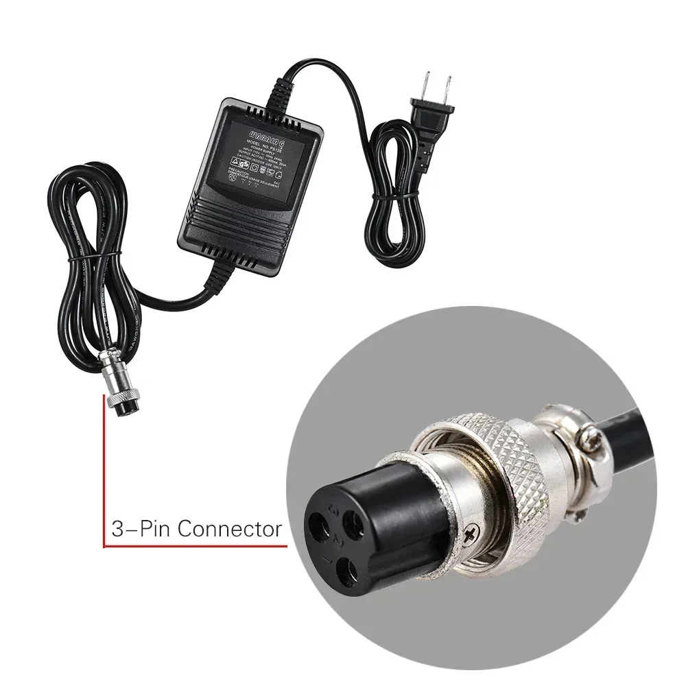 Misturando Console Mixer Fonte de alimentação, adaptador AC, conector de 3 pinos, 17V, 420mA, 220V, 110V entrada para Yamaha MG16, MG166CX, MG166C, F4, F7, 6FX