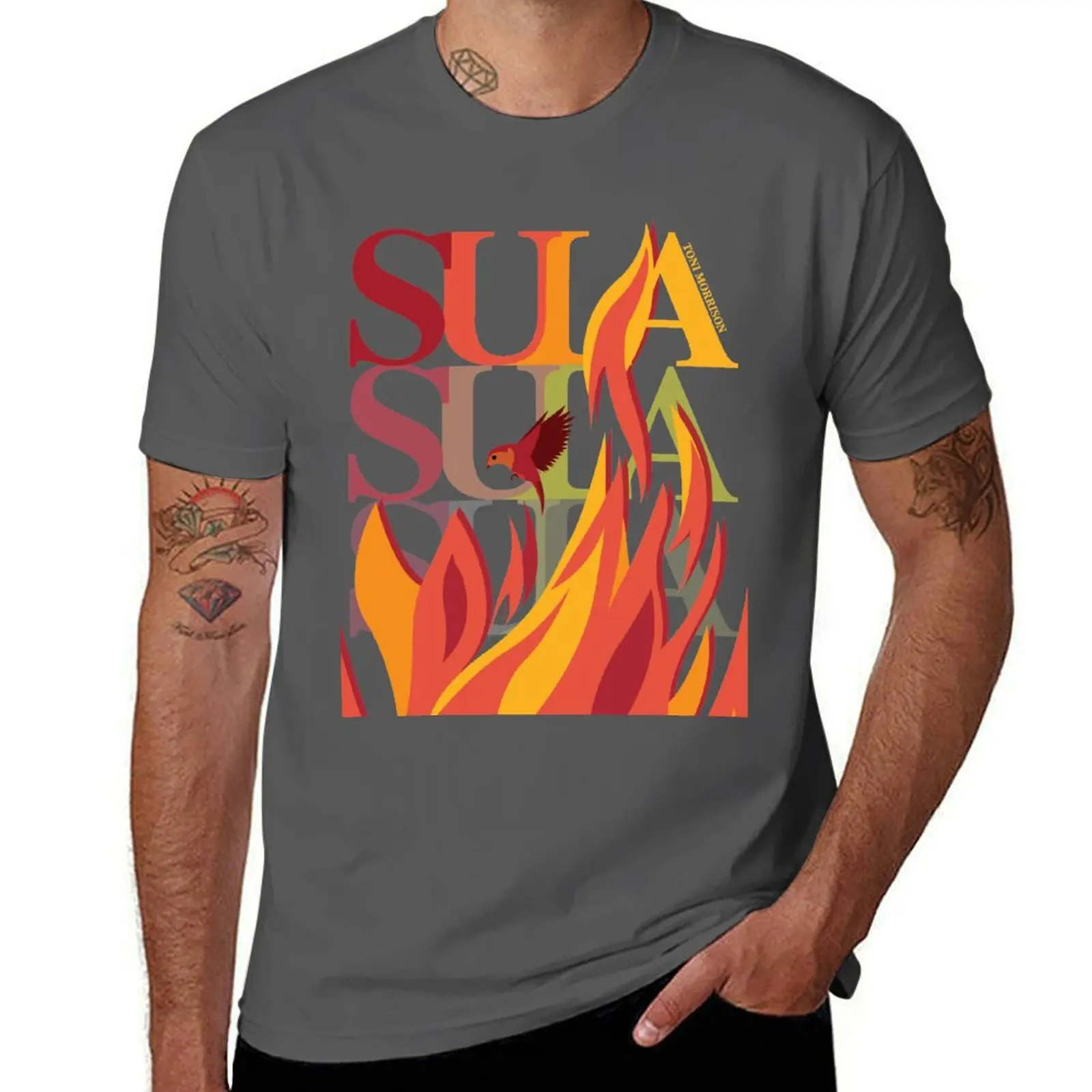 Toni Morrison Sula Minimalist book art T-Shirt printed t shirts for man t shirts for man pack white T-Shirt