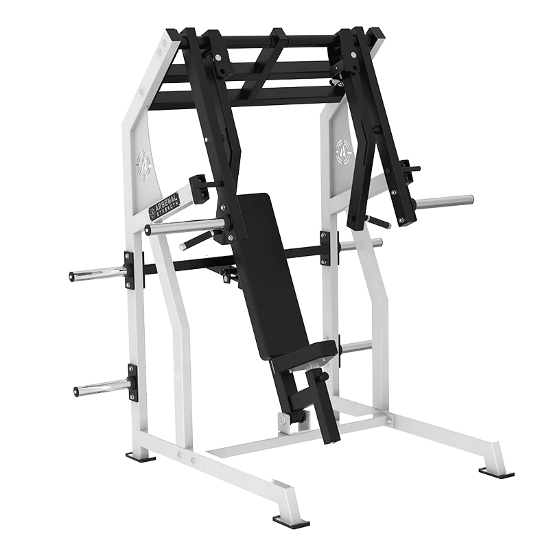 

Steel Chest Press Machine Plate Loaded Gym Equipment for Bodybuilding Targets Arms Legs Back Safety Features High Strength