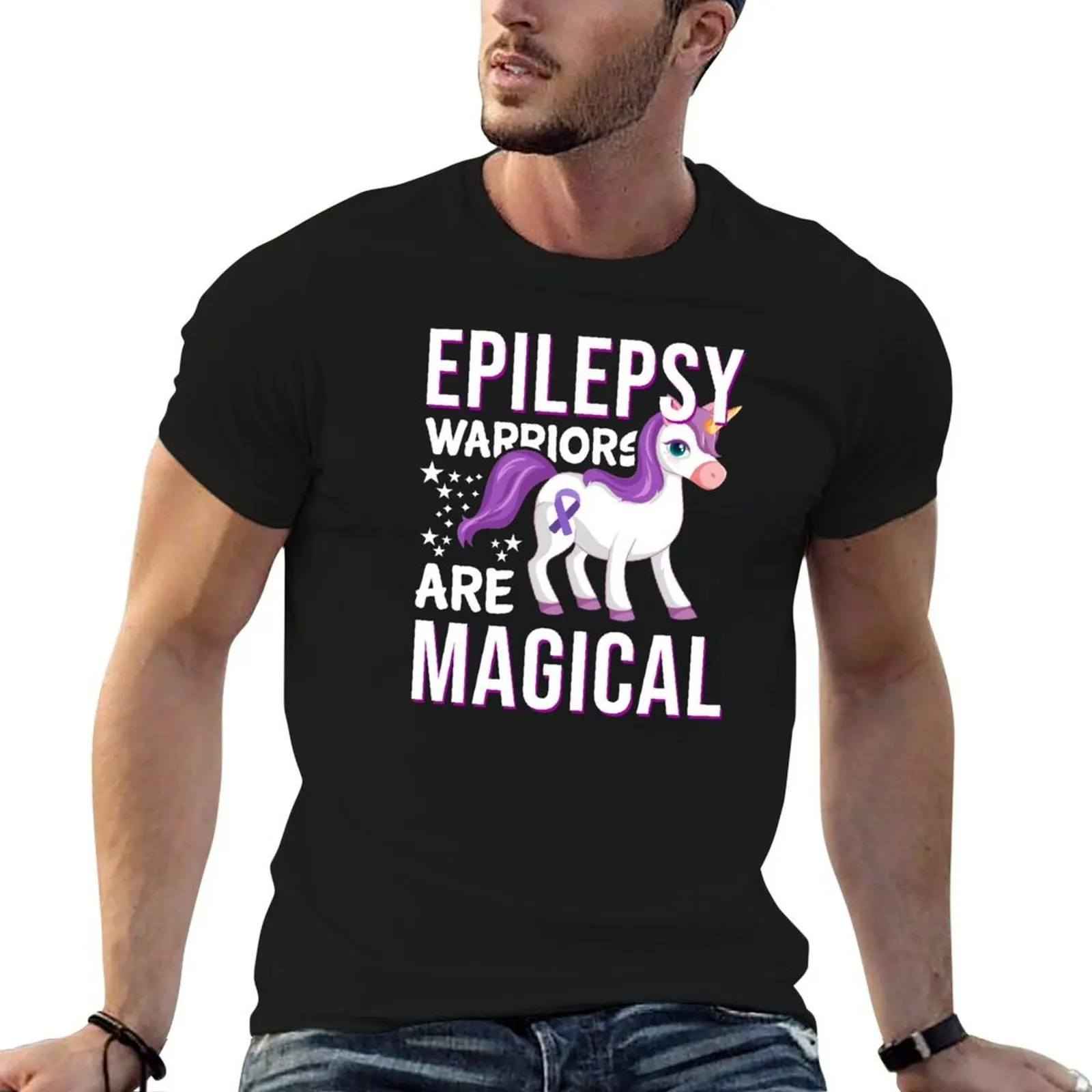 

Epilepsy Warriors are Magical - Awareness Gift For Epilepsy Survivor T-Shirt anime t shirts oversize T-Shirt