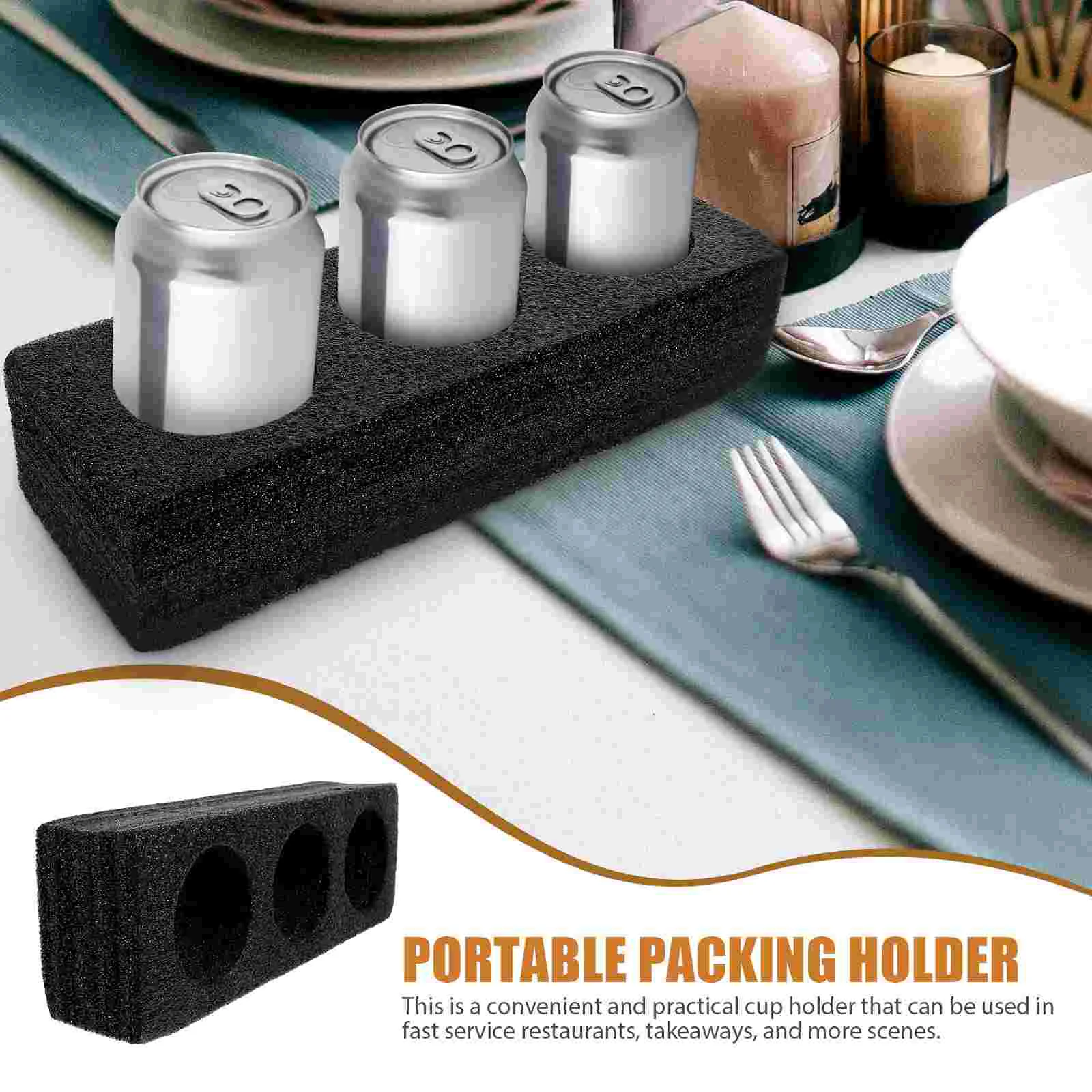 Milk Tea Cup Holder Coffee House Multi-holes Drinks Takeaway Takeout Tray Epe Pearl Cotton Bottle Packing Trays